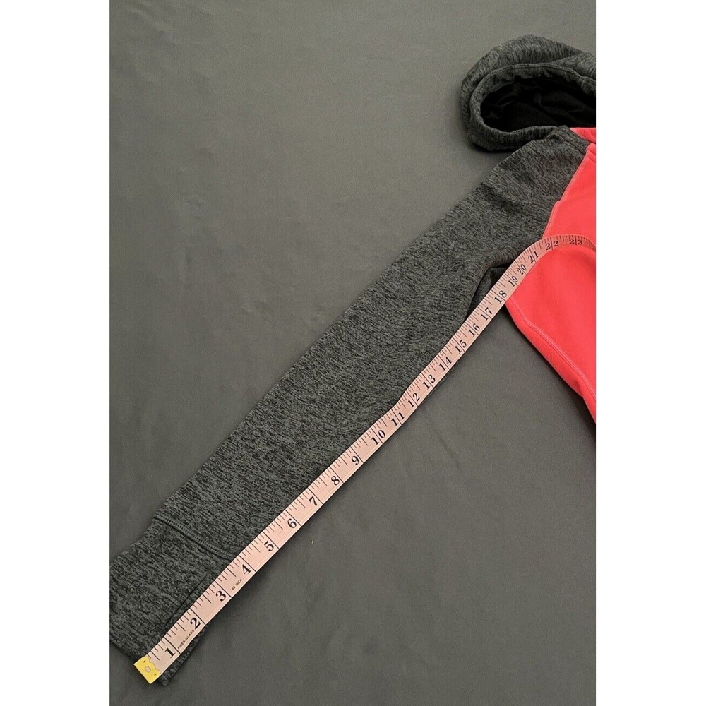 Nike‎ Womens Hoodie Size Small Neon Pink/ Gray Therma-Fit Athletic Sweater - Picture 12 of 12